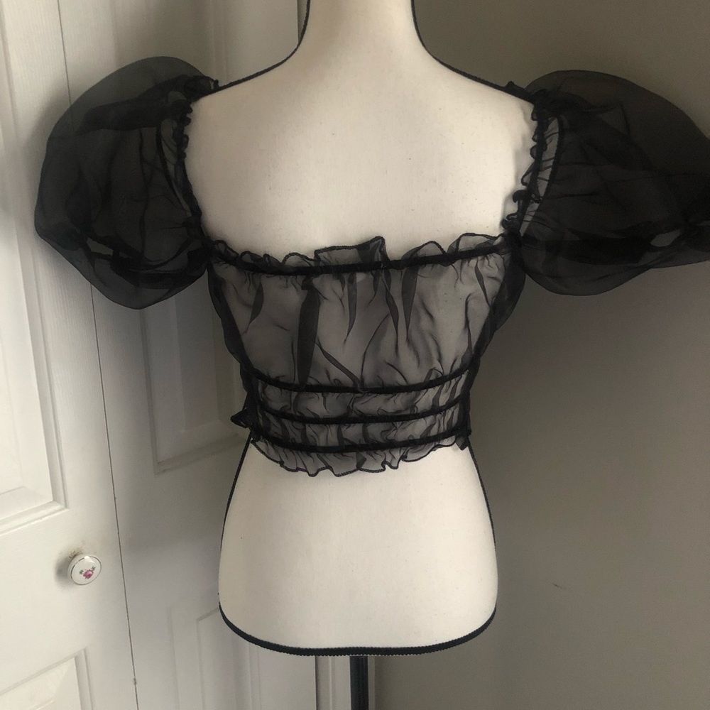 Mesh Crop Top - Picture 3 of 6